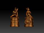 Bronze souvenirs. Statuettes, thimbles, trinkets, keychain. - photo 2